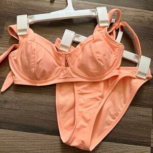 Peach Bikini Set
